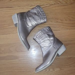 Gold Metallic Cowboy Boots